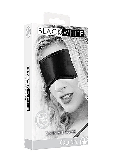 B&W SATIN EYE MASK