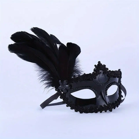 1PC Masquerade Feather Mask