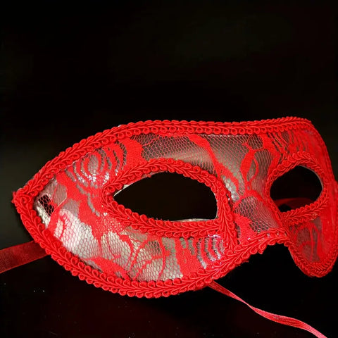 1PC Masquerade Lace Sexy Red Mask