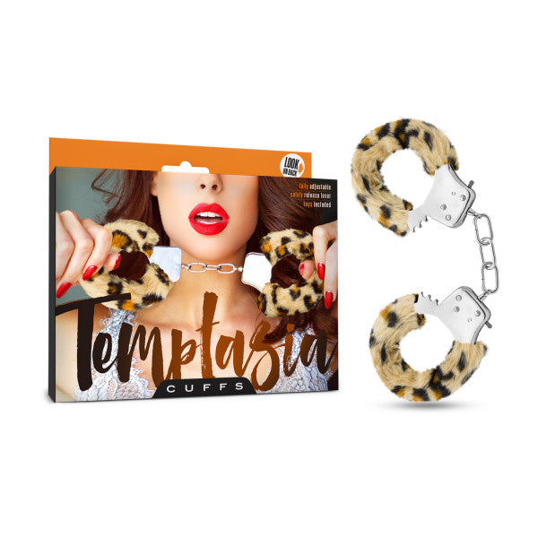 TEMPTASIA FURRY LEOPARD CUFFS