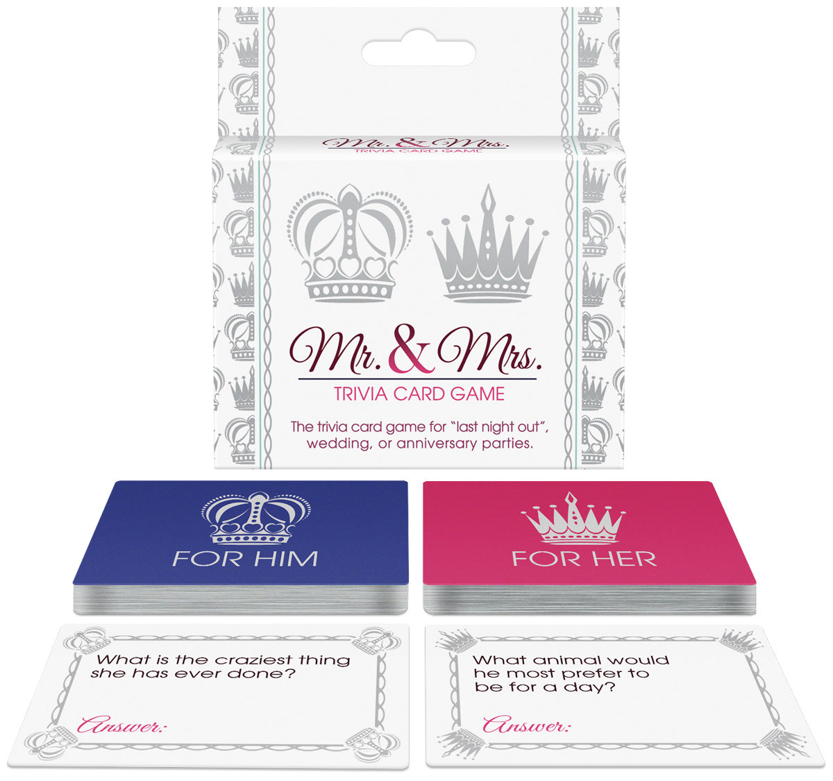 MR & MRS TRIVIA CARD GAME