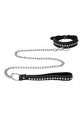 DIAMOND STUDDED COLLAR W/ LEASH