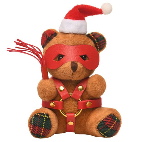 MS HOLIDAY BONDAGE BEAR KEYCHAIN BROWN