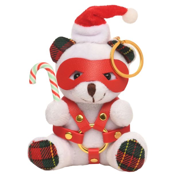 MS HOLIDAY BONDAGE BEAR KEYCHAIN WHITE