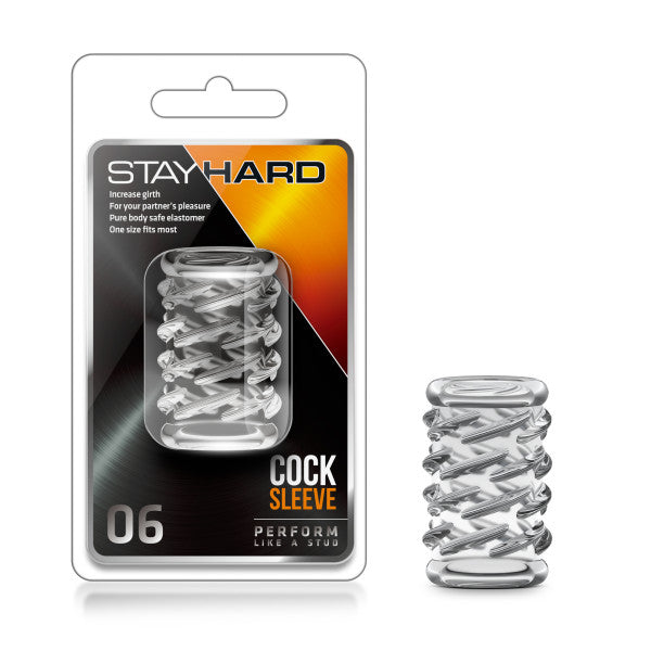 STAY HARD COCK SLEEVE 06 CLEAR