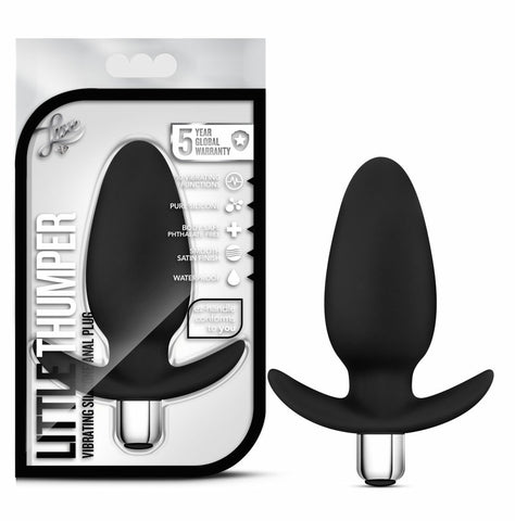 LUXE LITTLE THUMPER BLACK ANAL PLUG