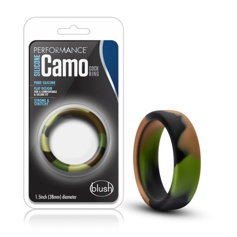 PERFORMANCE SILICONE CAMO COCK RING GREEN CAMOFLAUGE