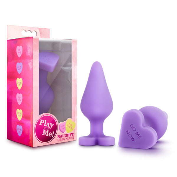 NAUGHTY CANDY HEART DO ME NOW PURPLE