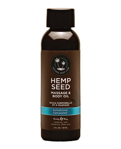 HEMP SEED MASSAGE OIL SUNSATIONAL 2 OZ