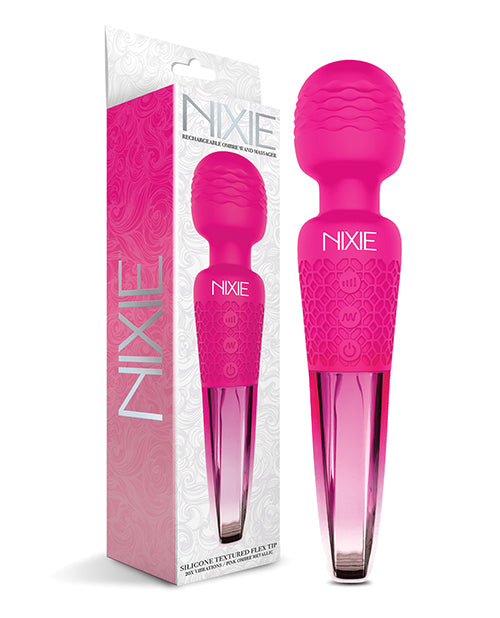 NIXIE WAND MASSAGER PINK OMBRE METALLIC