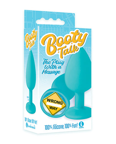 THE 9'S BOOTY TALK WRONG WAY SILICONE BUTT PLUG