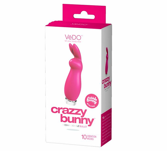 CRAZZY BUNNY RECHARGEABLE MINI VIBE PURFECTLY PINK