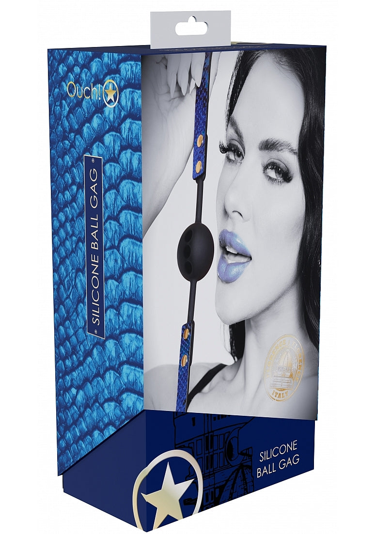 OUCH! FLORENCE COLLECTION SILICONE BALL - BLUE