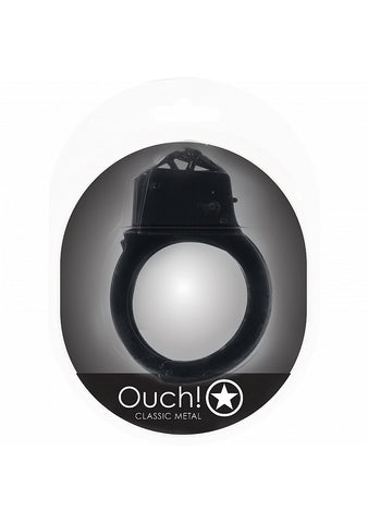 OUCH! CLASSIC METAL HANDCUFFS BLACK