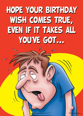 HOPE YOUR B-DAY WISH COMES TRUE