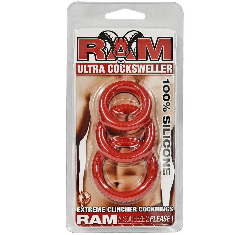 Ram Ultra Silicone Cocksweller-Red