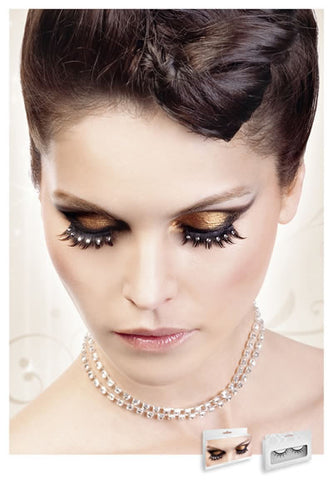 Black-White Rhinestone Eyelashes