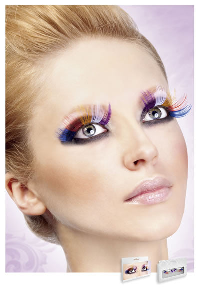 Multi-Colored Glitter Eyelashes