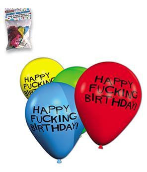 Happy Fucking Birthday Balloons