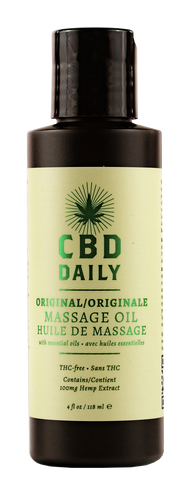 CBD DAILY MASSAGE OIL 4 OZ