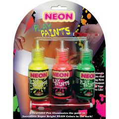 NEON BODY PAINTS 3PK CARDED