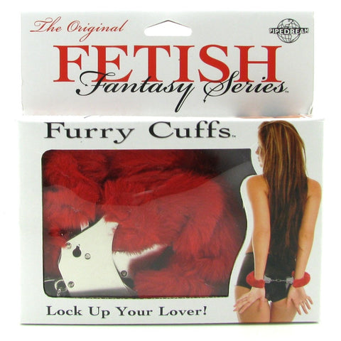 Fetish Fantasy Furry Cuffs in Red