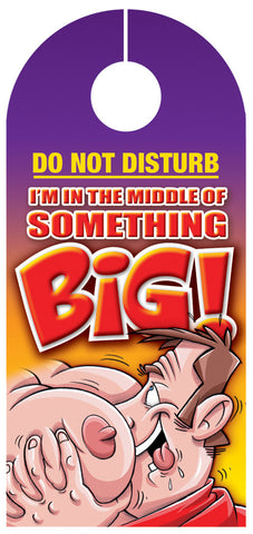 Do not disturb! I'm in the middle of something big!
