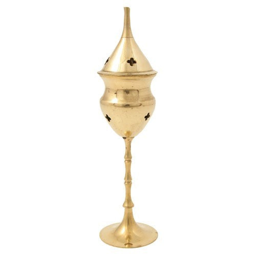 Standing Brass Cone Burner