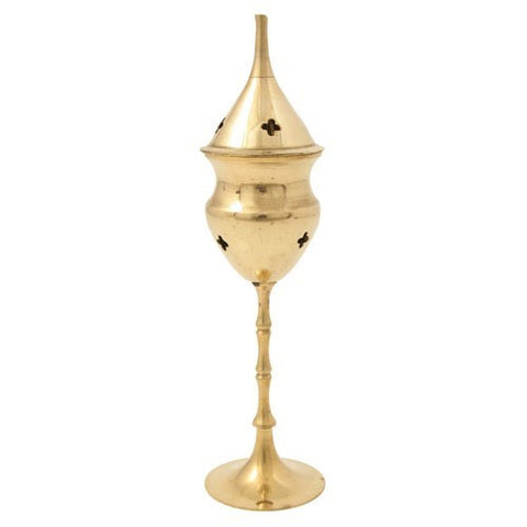 Standing Brass Cone Burner